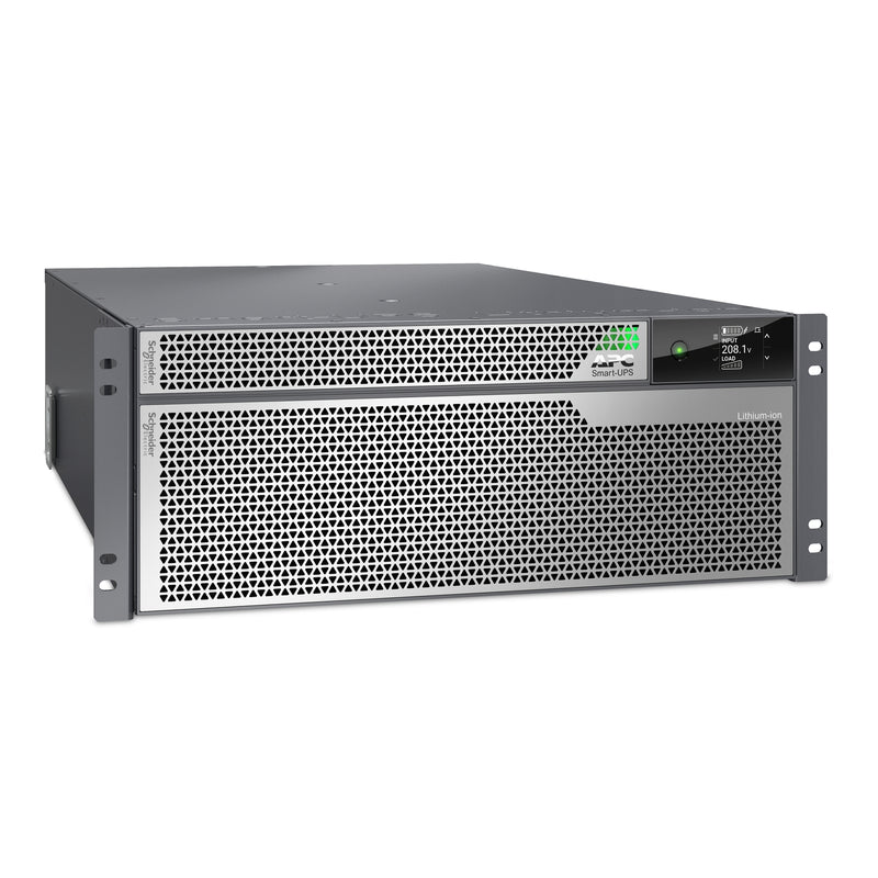 APC Smart-UPS Ultra On-Line 8000VA/8000W 4U Rack/Tower UPS, Lithium-ion, 208V, NEMA Outlets, Network Card, Rail Kit