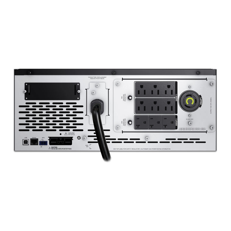 APC Smart-UPS X SMX3000LV, 3kVA/2.7kW, 4U Rack/Tower, 120V, Extended Runtime