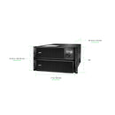 APC Smart-UPS On-Line, 10kVA/10kW, 6U Rackmount, 208V, 6x C13 + 4x C19 IEC, Network Card, Extended Runtime