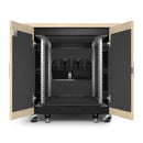 APC NetShelter Soundproof, 12U Server Rack Enclosure, 120V, Maple [TAA]