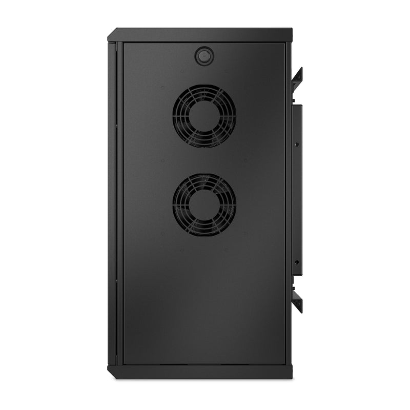 APC NetShelter AR106V 6U Low-Profile Wallmount Rack Enclosure – 30" Depth, 120V Fans