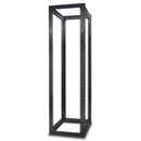 APC NetShelter Open Frame Rack 44U 4-Post 19" Square Hole – Black