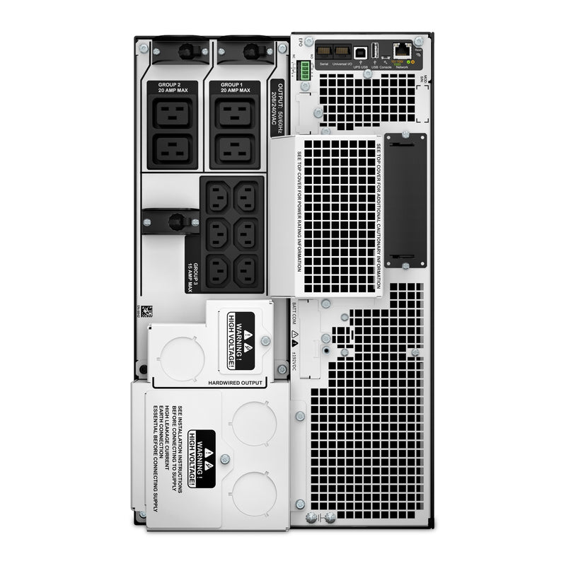 APC Smart-UPS SRT 10kVA/10kW Tower UPS, 208V, 6x C13 & 4x C19 IEC Outlets