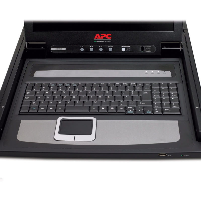 APC 17" Rack LCD Console, 1U, USB/PS2, US English Keyboard - AP5717