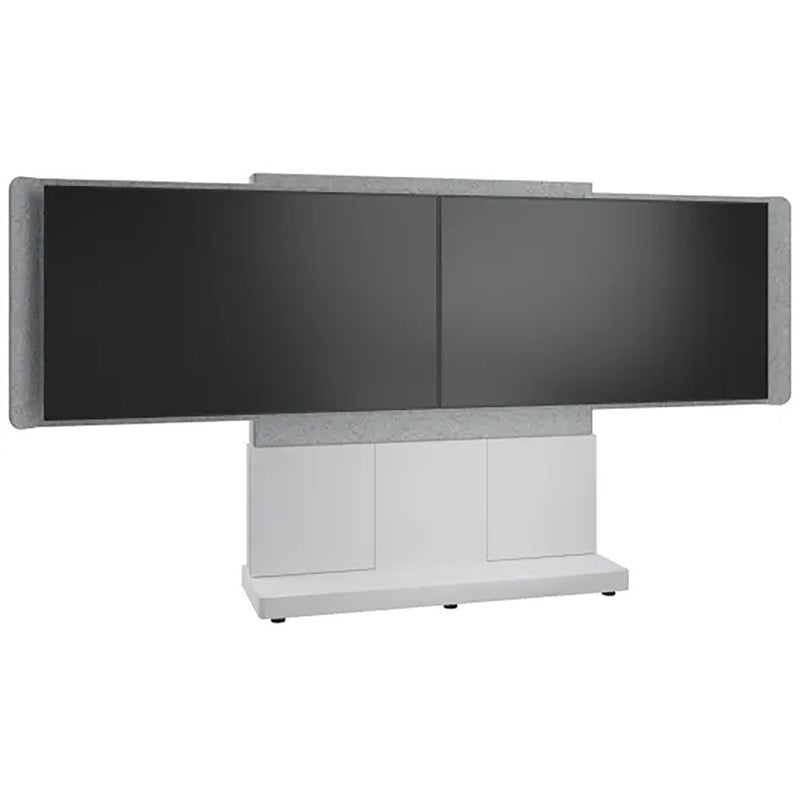 Middle Atlantic Forum Free-Standing 66" Dual Display Stand for 50-55" Displays FM-DS-6675FS-HD8W Middle Atlantic