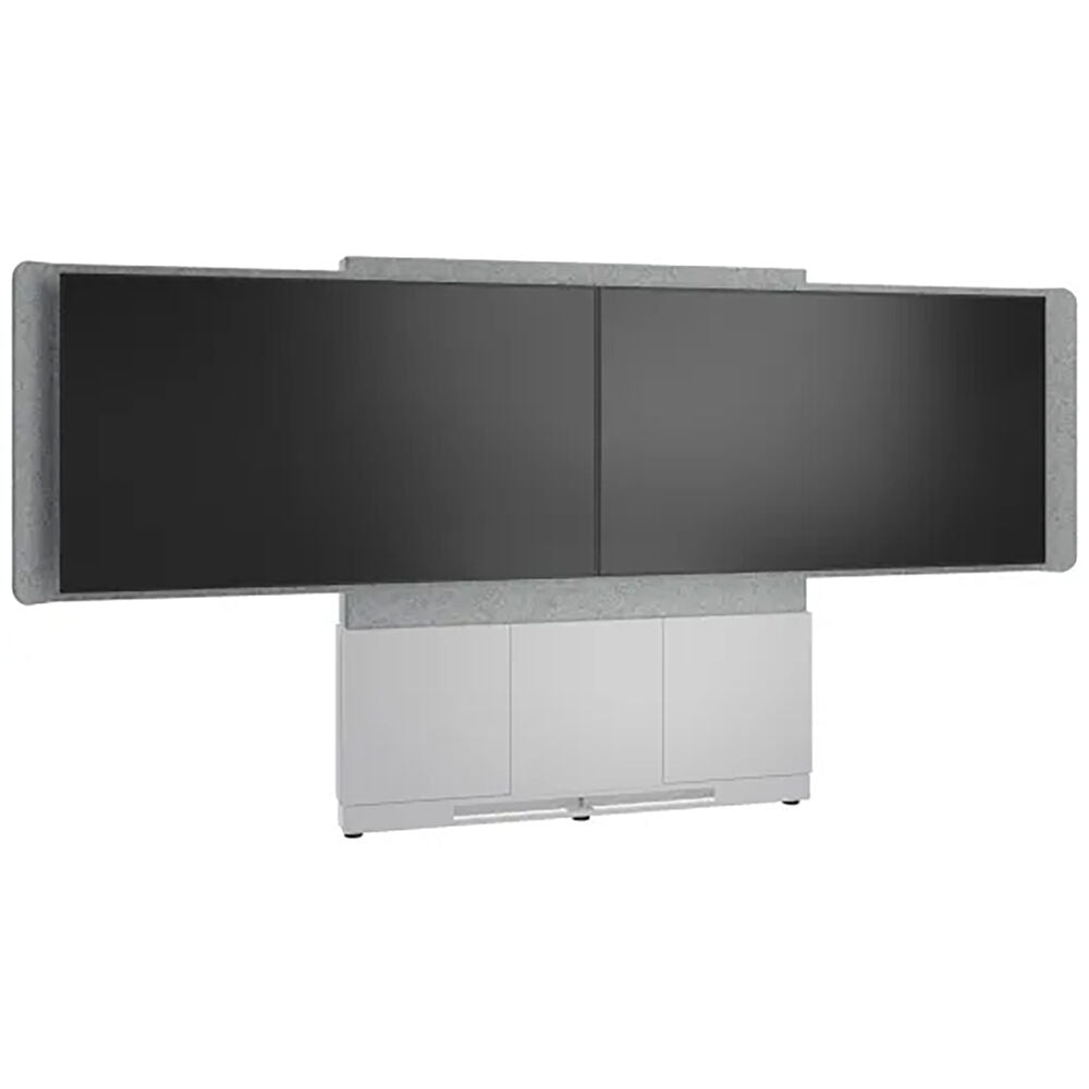 Middle Atlantic Forum Floor-to-Wall Dual Display Stand for 55-65
