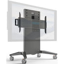 Salamander FPS1XL/FH/GG Fixed-Height Mobile Display Stand – Graphite Gray, Up to 90" Displays