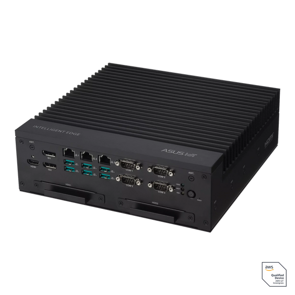 ASUS IoT PE5100D Rugged High-Performance Edge Computer – Intel Core i7-13700TE, Intel R680E Chipset, DDR5 4800 MHz, Triple 2.5GbE, RAID 0/1, TPM, Wide DC Input