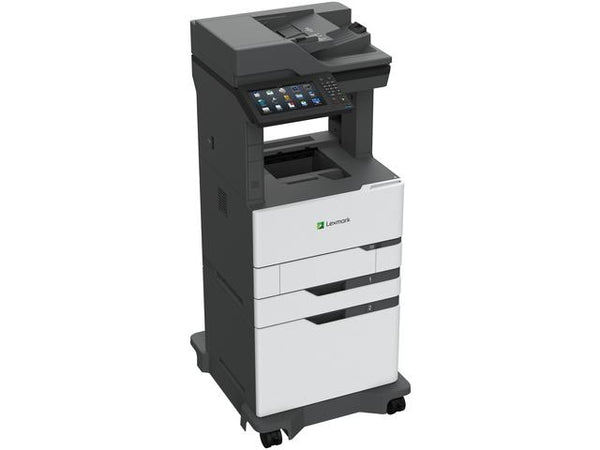 Lexmark MX826adxe Monochrome Laser Multifunction Printer – 70 ppm, Duplex, 2750-Sheet Input, Finishing Support