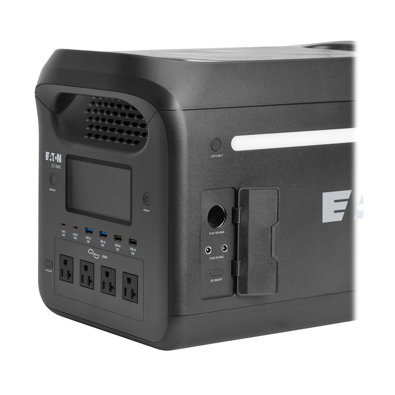 Eaton Tripp Lite GC1800L Portable Power Station – 1800W LiFePO4 Battery with AC/DC/USB-C Outputs