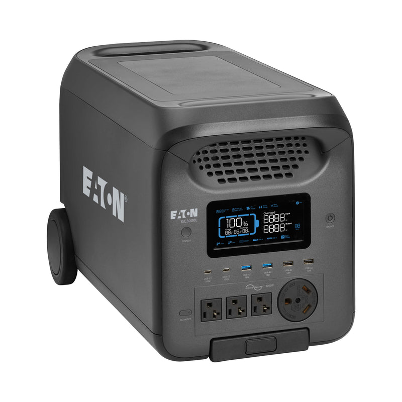 Eaton Tripp Lite GC3000L Portable Power Station – 3000W LiFePO₄ Battery, Pure Sine Wave, Expandable Runtime