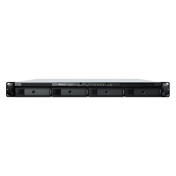 Synology RackStation RS822+ 4-Bay 1U Rackmount NAS – AMD Ryzen V1500B, DDR4 ECC Memory, 10/25GbE Expandable