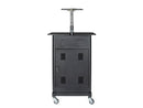 AVTEQ GM-200P Mobile AV Cart with 9RU Rack, Camera Platform & Speaker Module