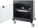 AVTEQ GM-200P Mobile AV Cart with 9RU Rack, Camera Platform & Speaker Module