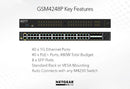 NETGEAR M4250 48-Port Gigabit PoE+ Managed AV Switch with 10G Uplinks (GSM4248P-100NAS)