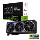 ASUS ROG Astral GeForce RTX 5080 OC Edition 16GB GDDR7 Gaming Graphics Card (PCIe 5.0, HDMI / DP 2.1, Quad-Fan, Vapor Chamber, DLSS 4, Aura Sync)