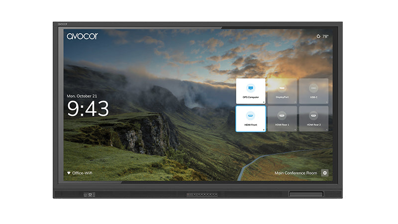 Avocor AVE-6540 - 65" E-40 Series 4K IR LED Interactive Display Avocor