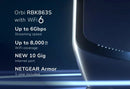 NETGEAR Orbi 860 Series AX6000 Tri-Band Mesh WiFi 6 System with 3-Pack Coverage (RBK863S-100NAS)