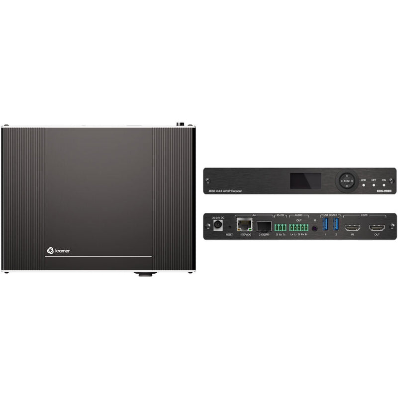 KDS 17DEC 4K60 4:4:4 AVoIP Decoder KRAMER