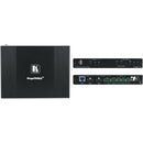 4K AutoSwitcher/Scaler Kit over LongReach HDBaseT  with white USD size wallplate frame KRAMER