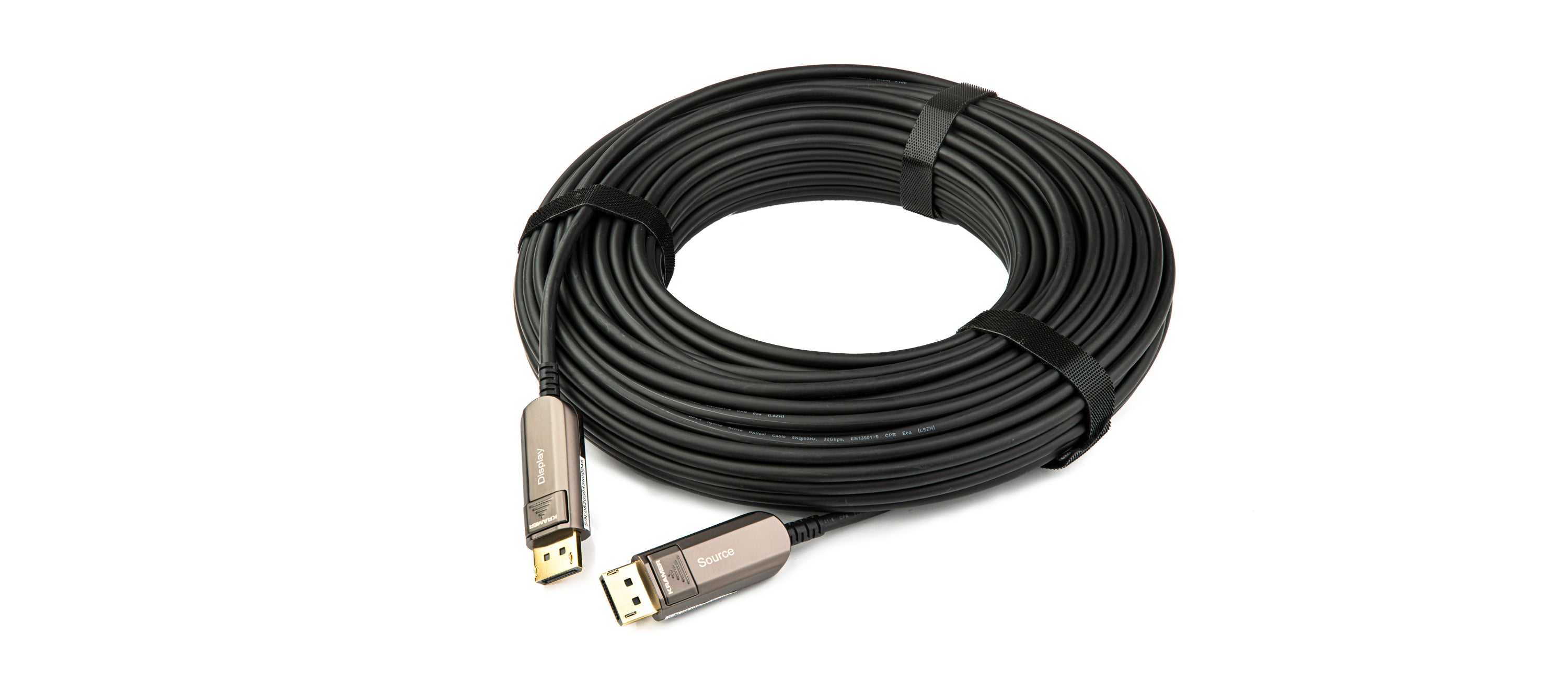 Kramer CLS-AOCDP/UF-50 8K Active Optical DisplayPort Cable LSHF – 50ft ...