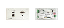 Kramer KIT-401/US-D(W) 4K Auto-Switcher/Scaler Kit with White US-D Wall Plate