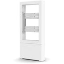 Impact Floor Standing Back-to-Back Kiosk  Portrait 43 White