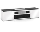 Salamander Designs Barcelona 245 Speaker-Integrated AV Cabinet, Gloss White / Black