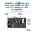 Eaton MBP6KIECG2 Maintenance Bypass Panel – 6kVA, Hardwired Input, C13/C39 Outlets, 0U Rack/Tower/Wall Mount