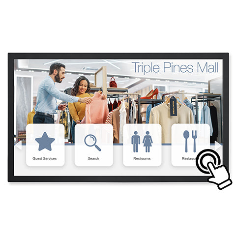 NEC P435-PT - 43" Wide Color Gamut Ultra High Definition Professional Display with PCAP touch