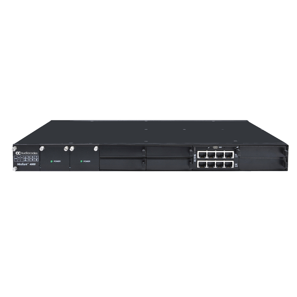 AudioCodes Mediant 4000B SBC Base System with Dual AC Power Supplies ...