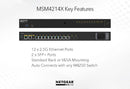 NETGEAR M4200 Series 14-Port 10G Managed Switch with Advanced Layer 2+ Features (MSM4214X-TAANAS)