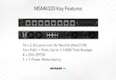 NETGEAR M4300 Series 20-Port Gigabit Managed Switch with 10G Uplinks TAA Compliant (MSM4320-TAANES)
