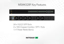 NETGEAR M4300 28-Port 10G Fiber Managed Switch TAA Compliant (MSM4328F-TAANES)