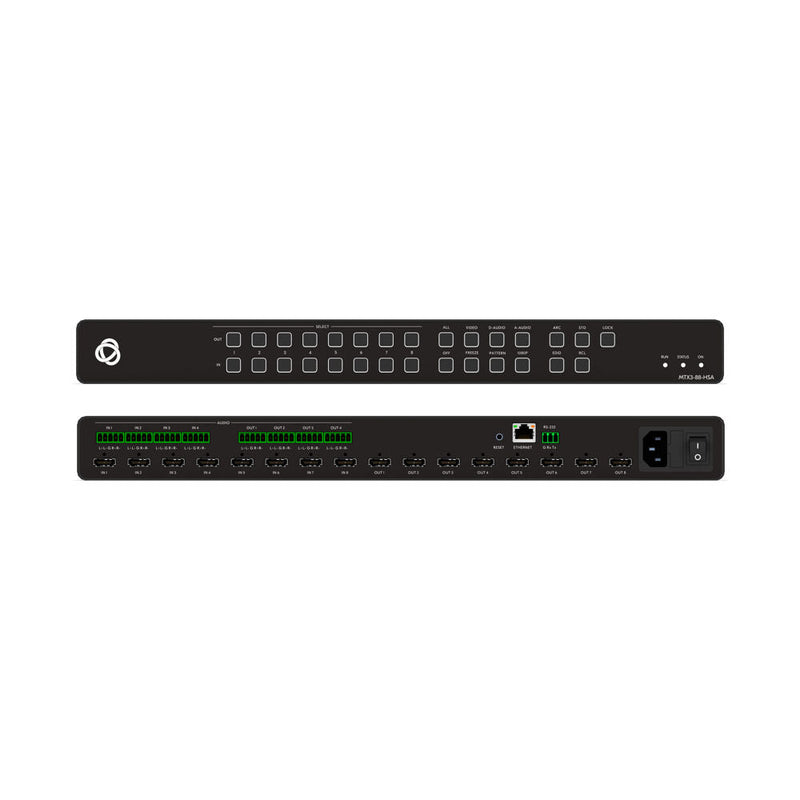 8x8 4K60 4:4:4 HDMI+Audio Scaler Based Matrix/Switcher KRAMER
