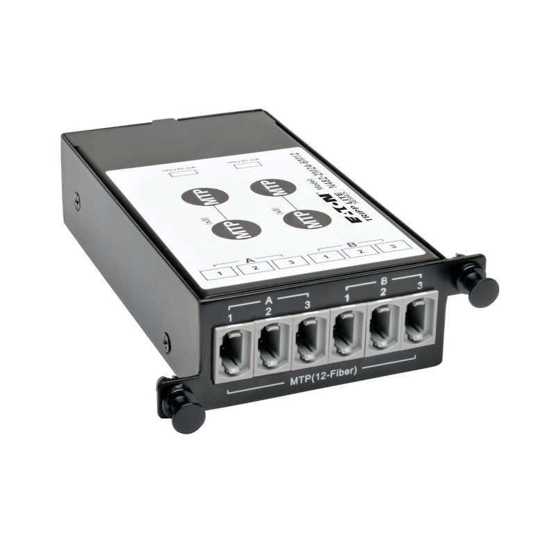 Eaton Tripp Lite N482-2M24-6M12 100/120Gb to 40Gb Fiber Breakout Cassette, (2) 24-Fiber MTP/MPO to (6) 12-Fiber OM4, Base-8, Polarity B