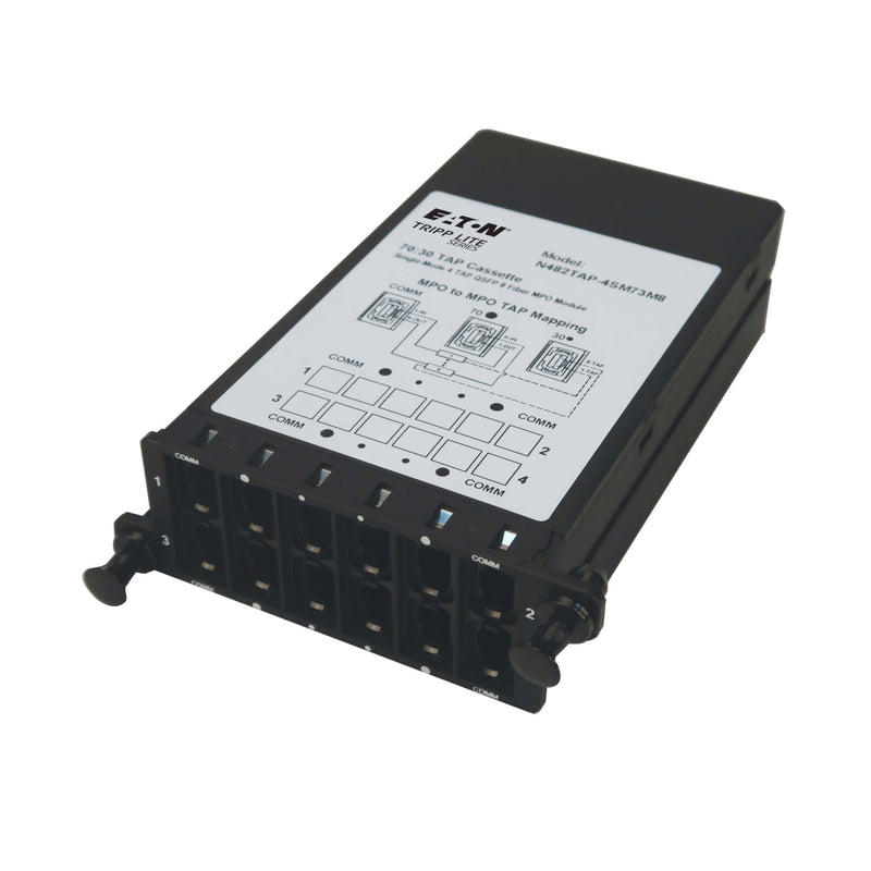 Eaton Tripp Lite N482TAP-4SM73M8 Singlemode 8-Fiber MPO TAP Cassette, 70/30 Split