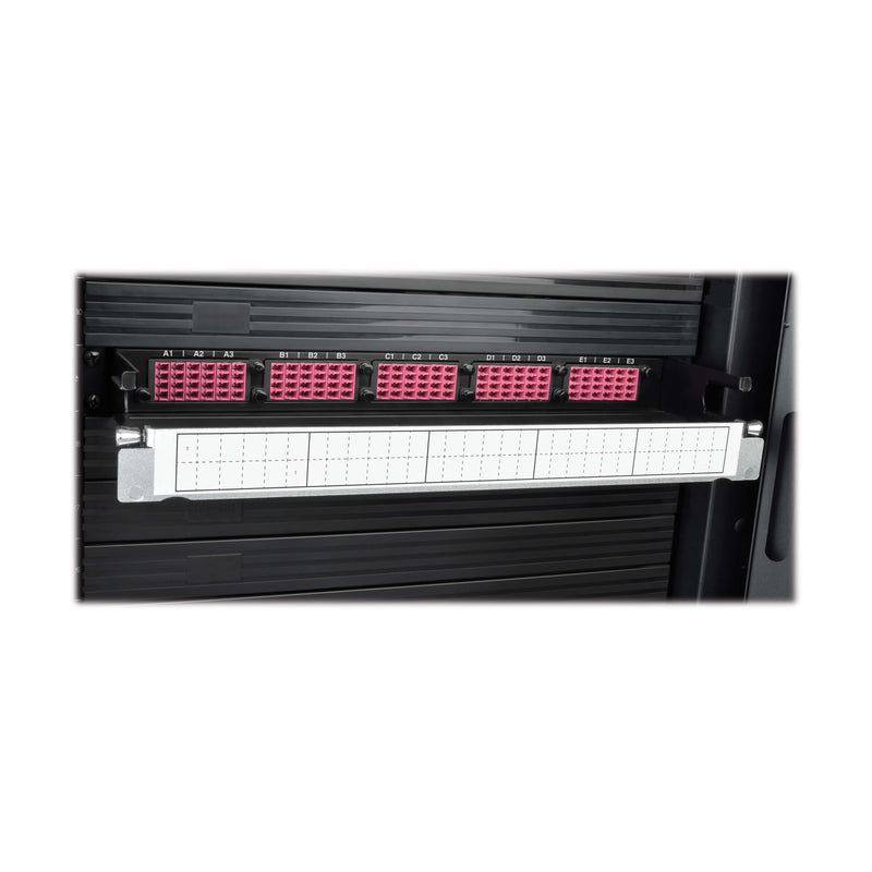 Eaton Tripp Lite N48K-15M8L60-B 1U OM4 Fiber Breakout Patch Panel, 40/100Gb to 10/25Gb, 60 LC Duplex Ports