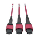 Eaton Tripp Lite N48K-15M8L60-B 1U OM4 Fiber Breakout Patch Panel, 40/100Gb to 10/25Gb, 60 LC Duplex Ports