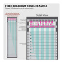 Eaton Tripp Lite N48K-15M8L60-B 1U OM4 Fiber Breakout Patch Panel, 40/100Gb to 10/25Gb, 60 LC Duplex Ports