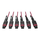 Tripp Lite MTP/MPO OM4 Base-8 Multimode Fiber Trunk Cable, 24-Strand, 61m Magenta (N858-61M-3X8-MG)