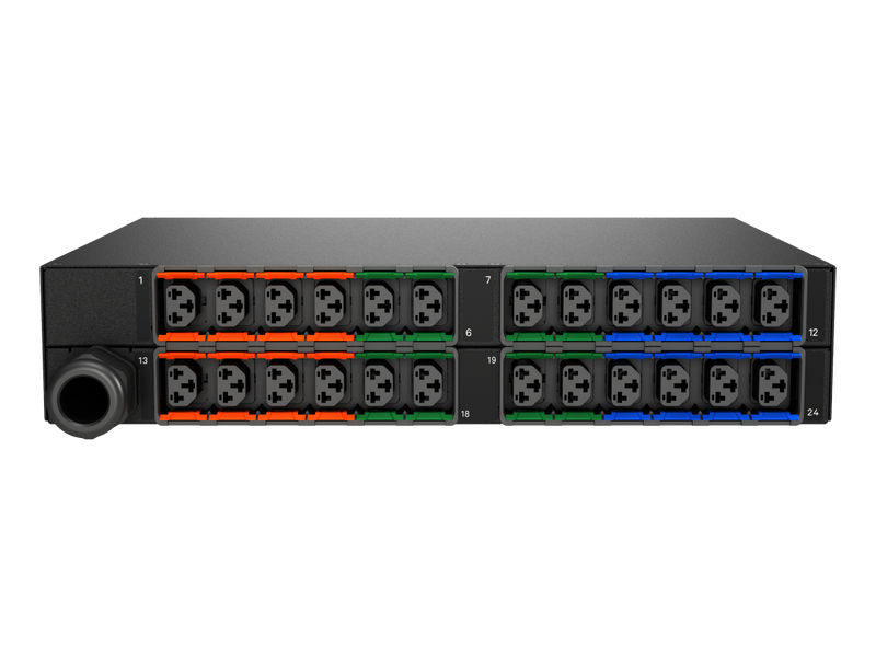 Vertiv VP6N32A3 PowerIT rPDU, 30A 208V Delta, 24x C13/C19, Horizontal