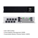 CyberPower Essential Online Double-Conversion Rackmount UPS 1500VA 1200W, Sine Wave, 2U (OL1K5RM)