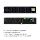 CyberPower Smart App Online Double-Conversion UPS 2200VA 1800W Rack/Tower 2U (OL2K2RTHD)