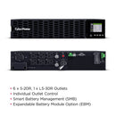 CyberPower Smart App Online Double-Conversion UPS 3000VA/2700W Rack/Tower 2U with ECO Mode (OL3KRTHD)