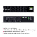 CyberPower Smart App Online Double Conversion UPS 750VA/750W Rack/Tower 2U with ECO Mode (OL750RTHD)