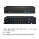 CyberPower Switched ATS Rack PDU 19-Outlets 2U 200–240V 30A with Network Card (PDU30SWHVT19ATNET)