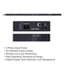 CyberPower Monitored 3-Phase Rackmount PDU with 44 Outlets, 208V 30A (PDU33105)