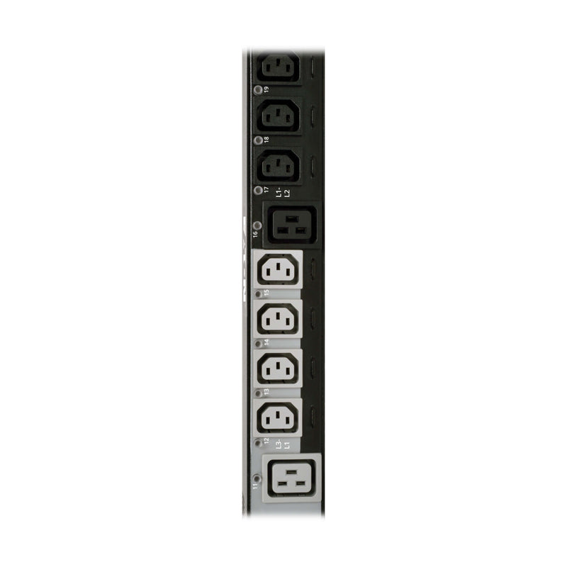 Eaton Tripp Lite PDU3EVS6L2130 10kW 3-Phase Switched Rack PDU, 30 Outlets, L21-30P Input, 0U Vertical, LX Interface