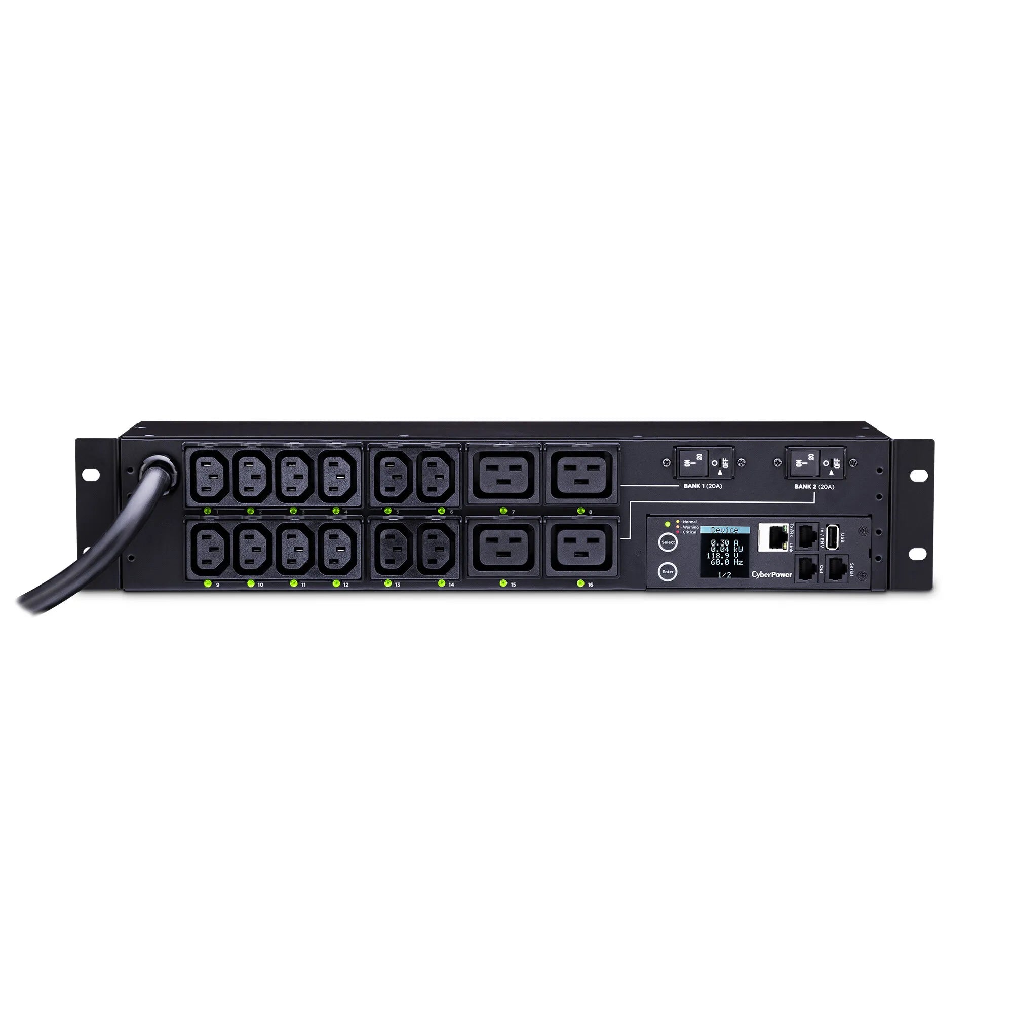 CyberPower Switched Rack PDU 16-Outlets 30A 240V (PDU41008) – Avendor